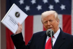 US Tariffs impact on global agricultural commodity markets showing trade routes and agricultural products affected by new tariff policies