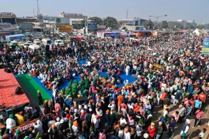 Farmer protests and tractor convoys highlighting agrarian distress across global markets