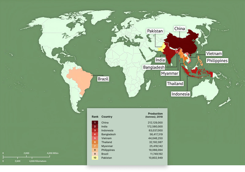 The World Rice Map: Where It Is Grown, Traded And Needed Most