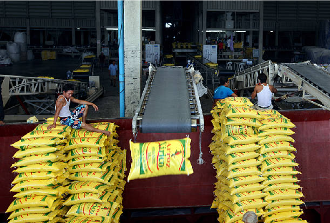 Rice shipments awaiting export after India restricted non-basmati rice sales in 2023